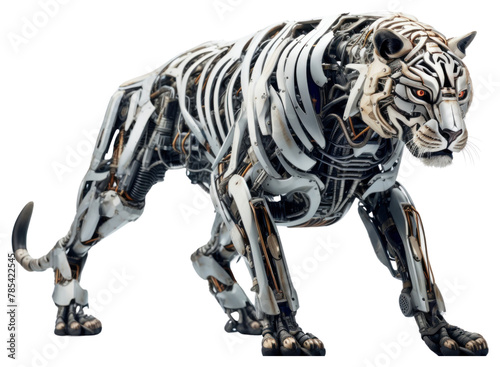 PNG Cyborg tiger animal mammal carnivora photo