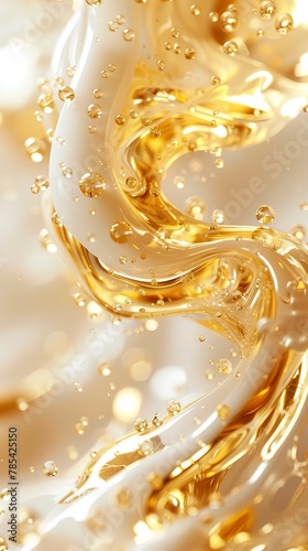 liquid, water, yellow, drop, abstract, background, white, gold, bubble, wet, swirl