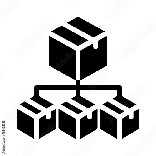 distribution glyph icon