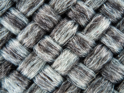 Super Macro photography of a fabric textile which is shot with microscopic lens