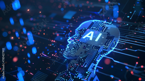 Univers de l'IA : Bannière Captivante sur le Futur Technologique