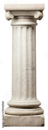 PNG A small architectural antique stone pillar column with pedestal architecture white background colonnade photo