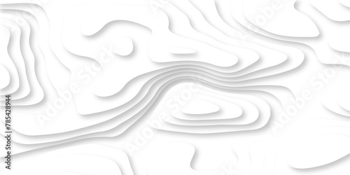 Modern black and white carve wave topography map and line abstract luxury papercut background. vector minimal light element shadow landscape wave element curve graphic papercut design.