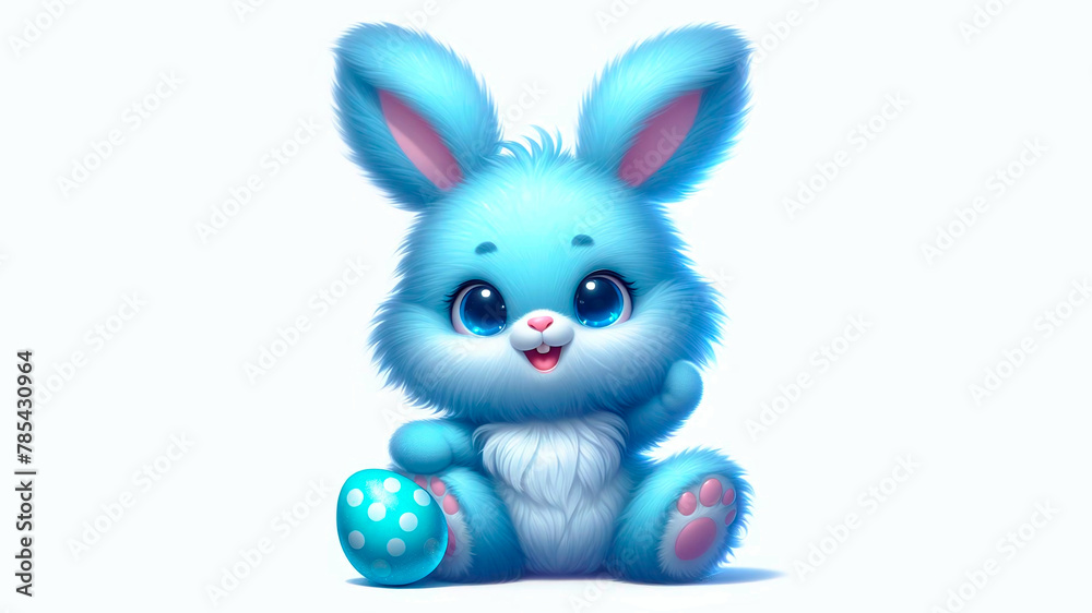 Obraz premium A Sweet and adorable Easter bunny