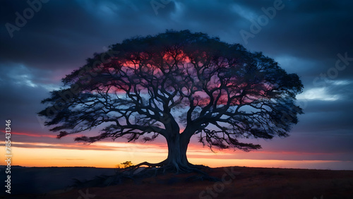 tree at sunset © Phattaradanai
