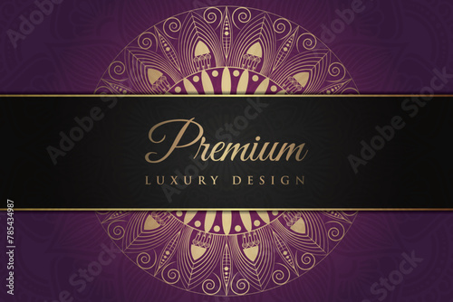 Luxurious mandala background and banner design, suitable for design templates for greeting cards, 