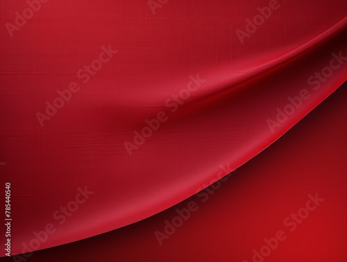 Red background with subtle grain texture for elegant design, top view. Marokee velvet fabric backdrop with space for text or logo