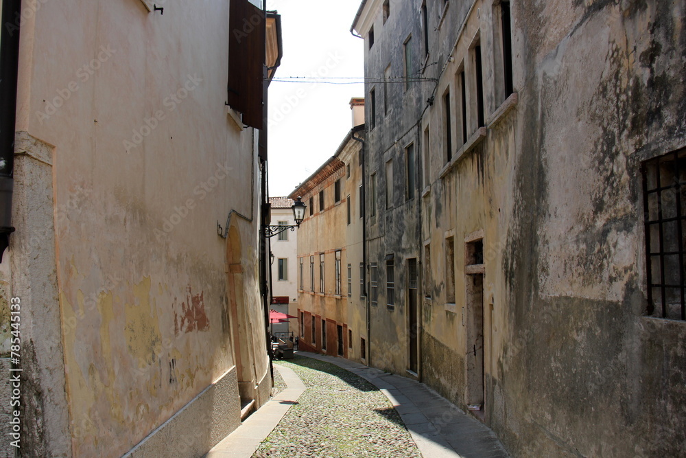 Fototapeta premium Narrow street in a big city.