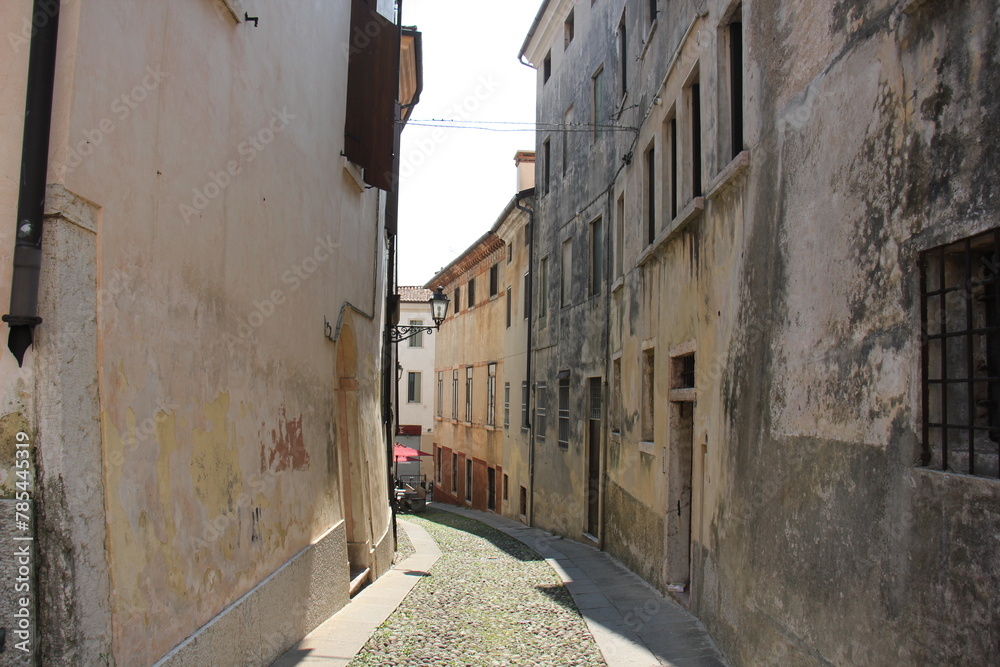 Fototapeta premium Narrow street in a big city.