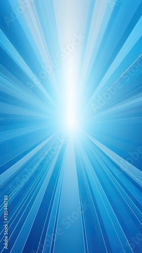 Sun rays background with gradient color, blue and sky blue, vector illustration