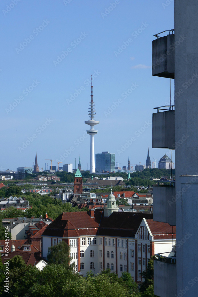 Naklejka premium Heinrich-Hertz-Turm in Hamburg