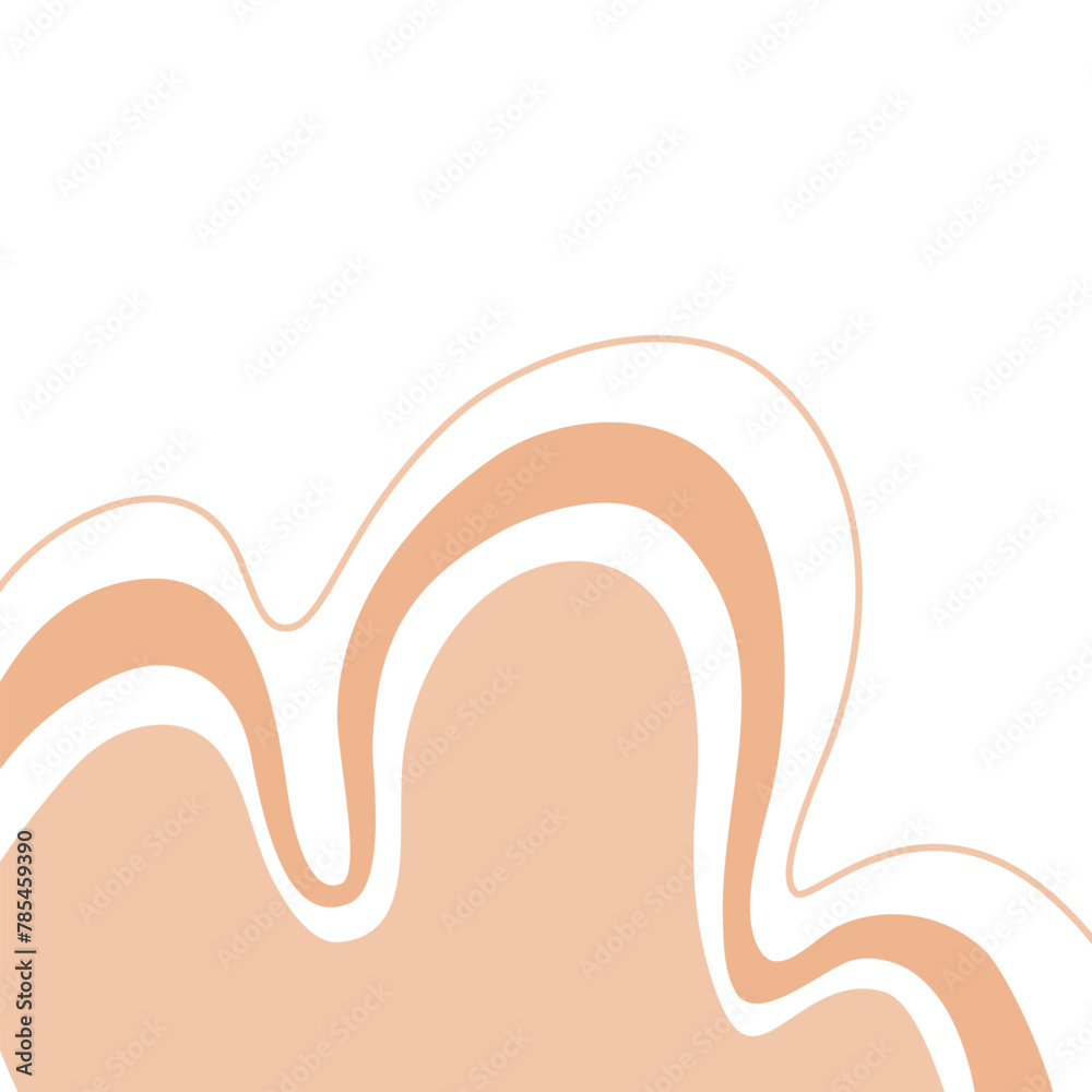 Fototapeta premium abstract wavy background. abstract yellow background. soft yellow fluid background. soft yellow wavy background with lines. soft liquid wave. cute wavy shape element.