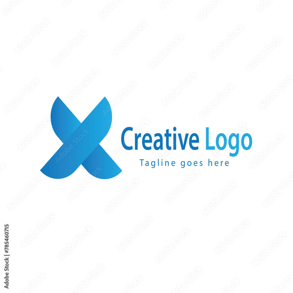 modern simple elegant letter X logo modern simple elegant letter X logo