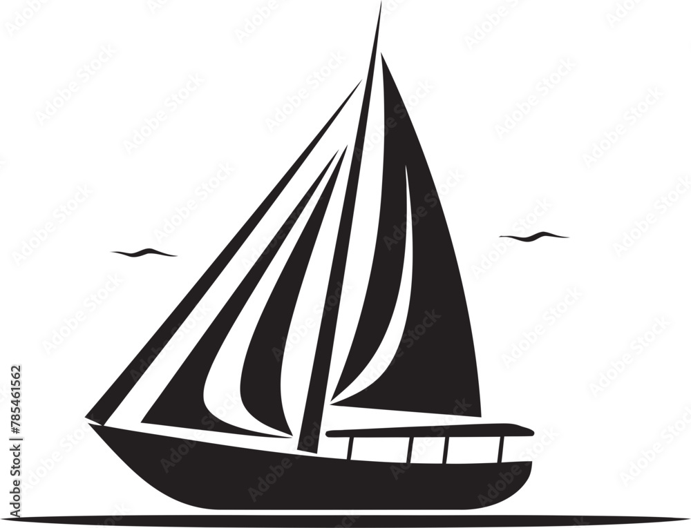 Yacht Exploration Vector Illustration Collection
