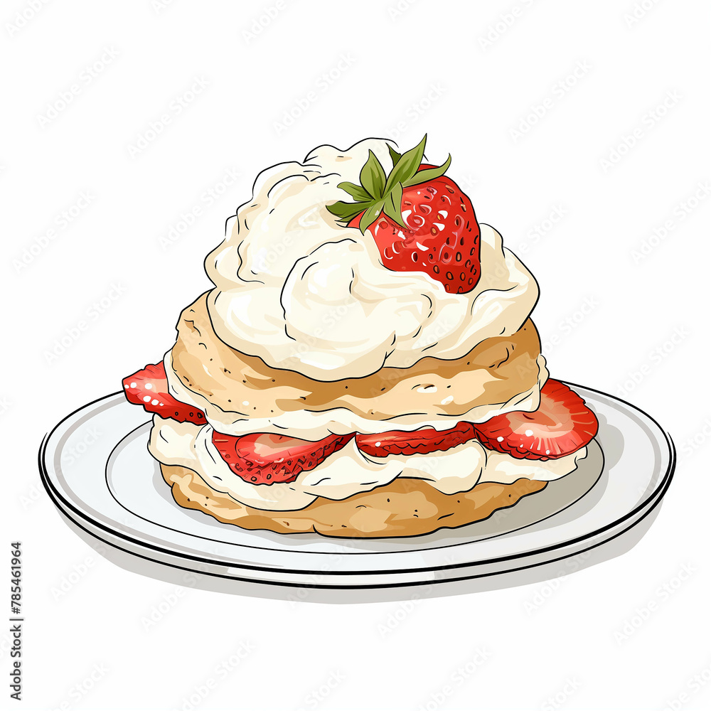 Delicious scones on a white background. Delicious scones on a white background.