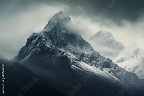 snow covered mountains