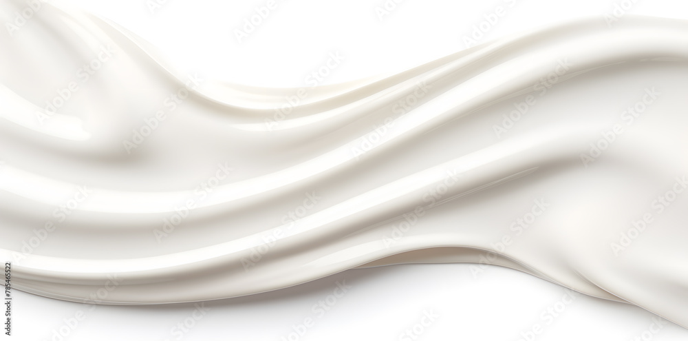 Obraz premium White cream swirl background