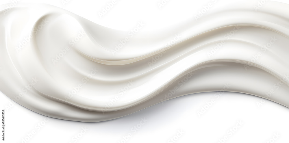 Obraz premium White cream swirl background