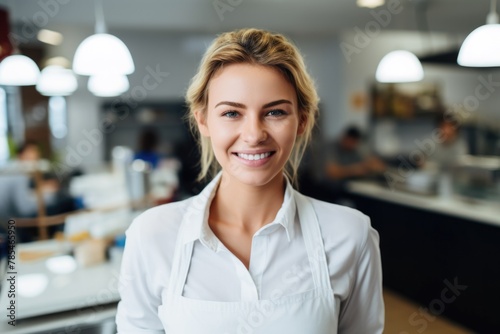 coffee shop clerk portrait concept