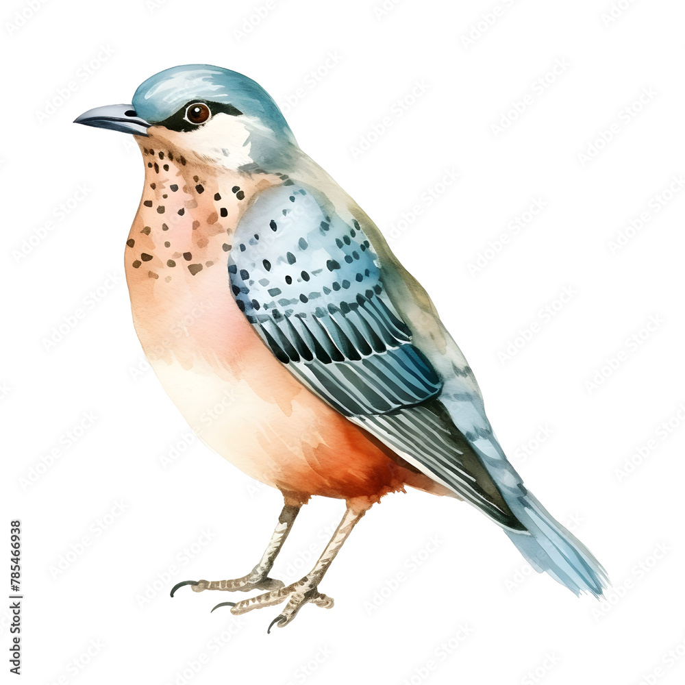 Fototapeta premium A bird watercolor style, illustration.