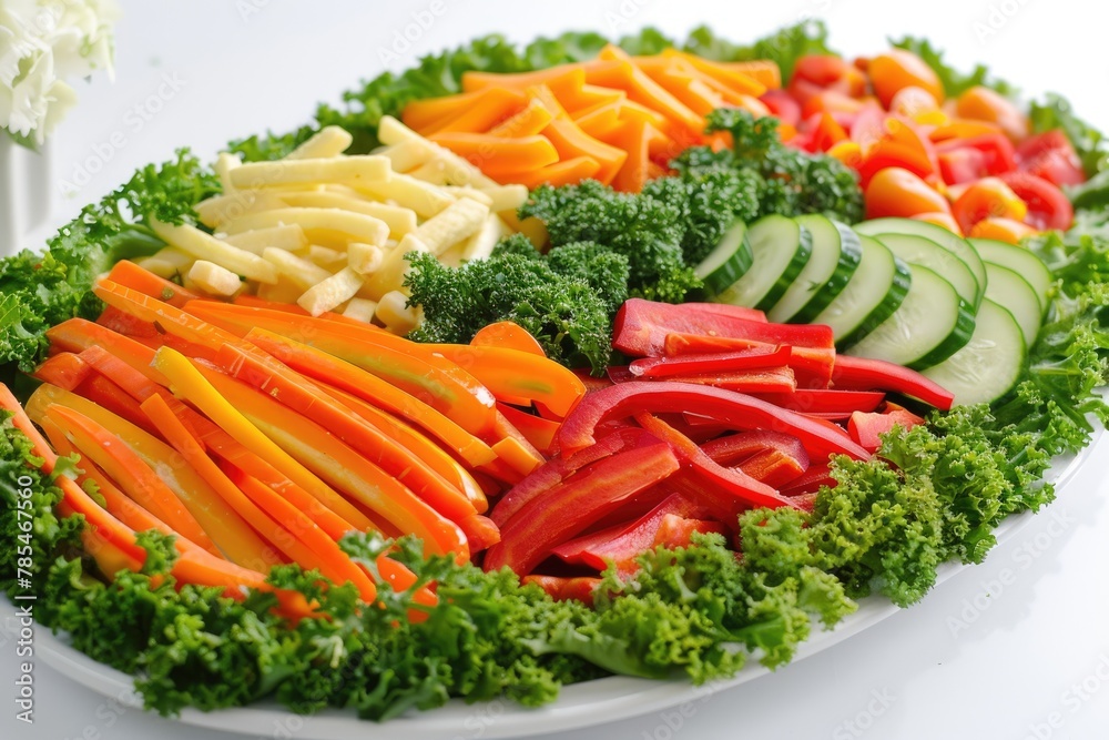 Fresh and Healthy CruditÃ© Catering Appetizer Vegetable Tray