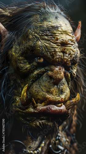 Monstrous Ogre Face - A Chilling Entity From Folklore Legends © Gordon