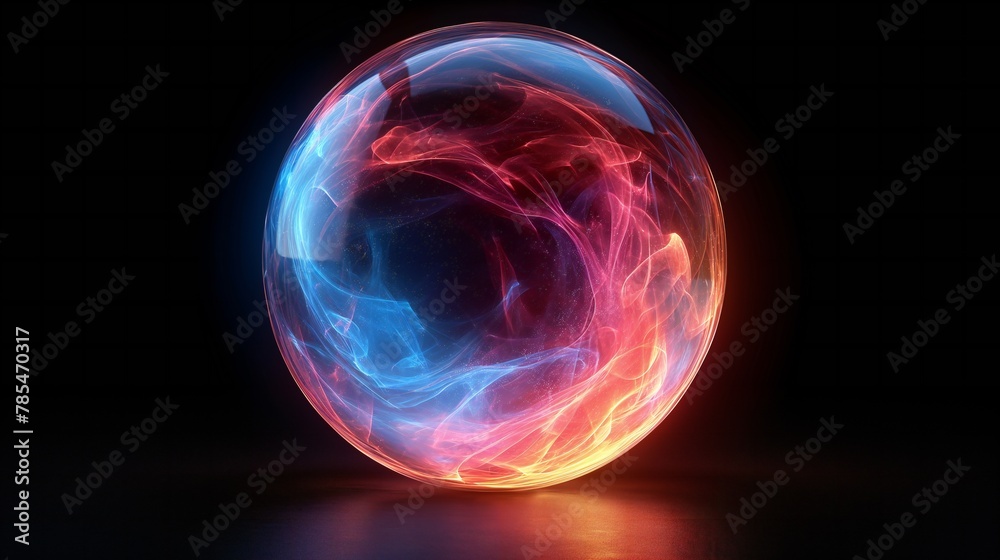 Magic ball in dark Magic ball in dark