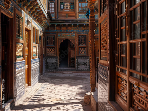  Uighur Traditional Courtyard in Kashgar, Xinjiang photo