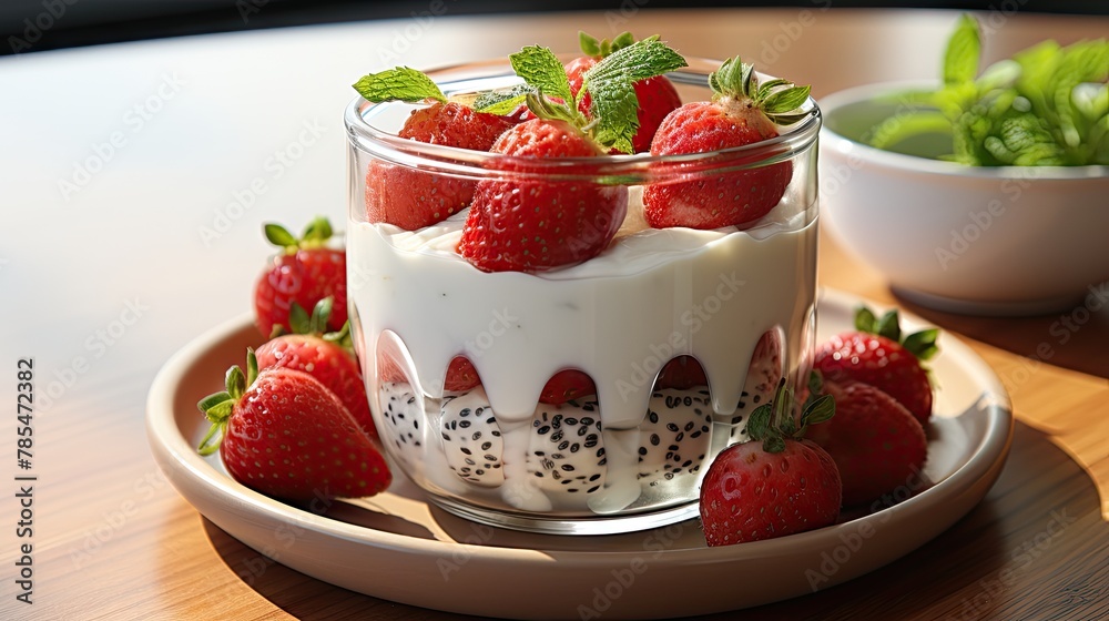 chia seeds and strawberries photo UHD Wallpaper chia seeds and strawberries photo UHD Wallpaper
