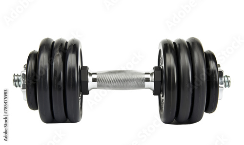 Gym weights on transparent background.