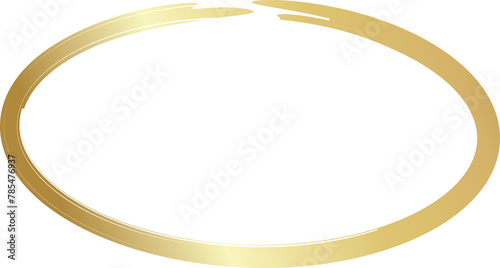 Gold oval grunge frames. Luxury design