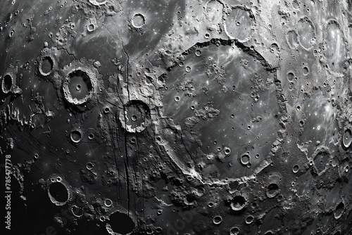 Moon surface texture background photo
