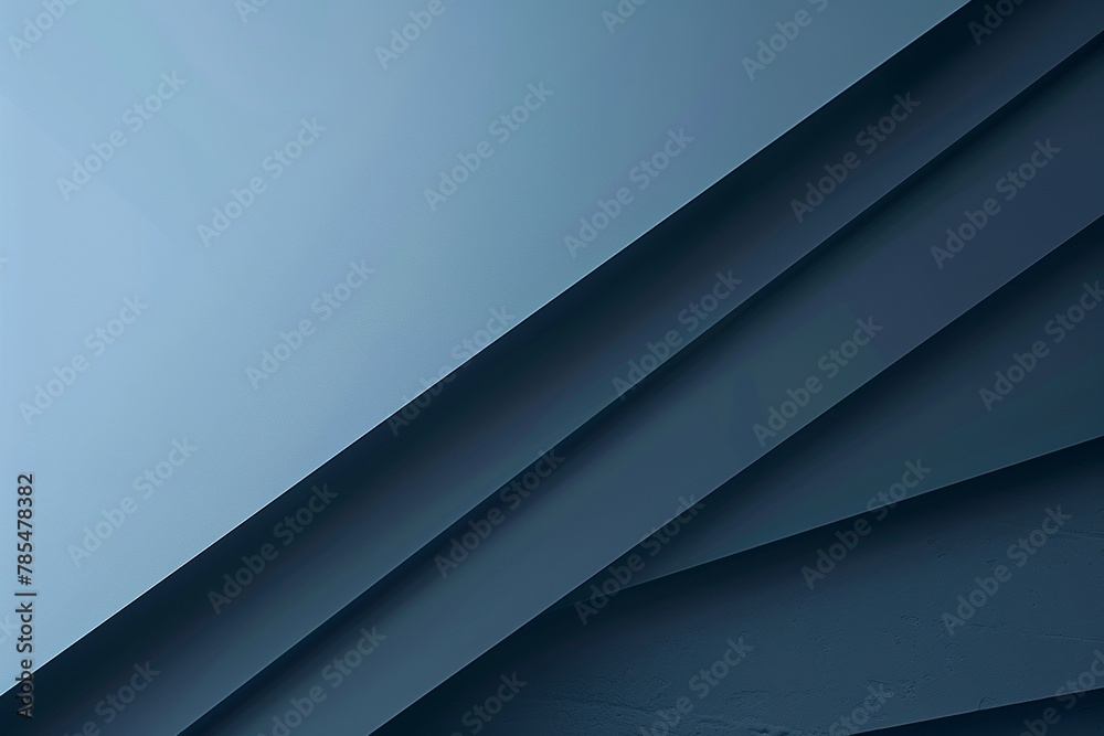 Abstract geometric background with dark blue diagonal lines and shapes - obrazy, fototapety, plakaty 