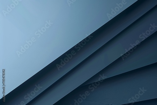 Abstract geometric background with dark blue diagonal lines and shapes photo