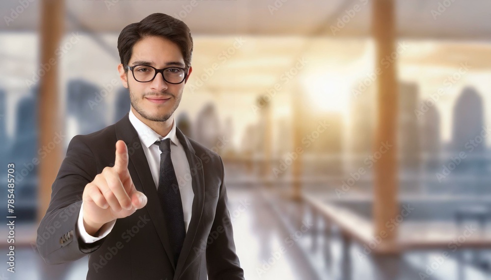 Influential Gesture: Businessman Pointing with Intent Influential Gesture: Businessman Pointing with Intent