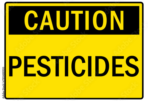 Farm safety sign pesticides