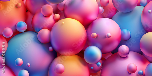 Beautiful abstract background with volume elements AI-generated Image