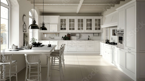 This extravagant contemporary farmhouse style kitchen photo