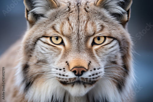 A close up portrait of a lynx