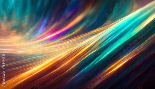 Colorful abstract background with blurry multicolored beams.