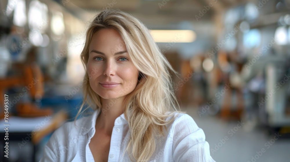 Successful Fashion Business. Smiling Designer Posing In Own Dressmaking Studio Or Boutique. Successful Fashion Business. Smiling Designer Posing In Own Dressmaking Studio Or Boutique.
