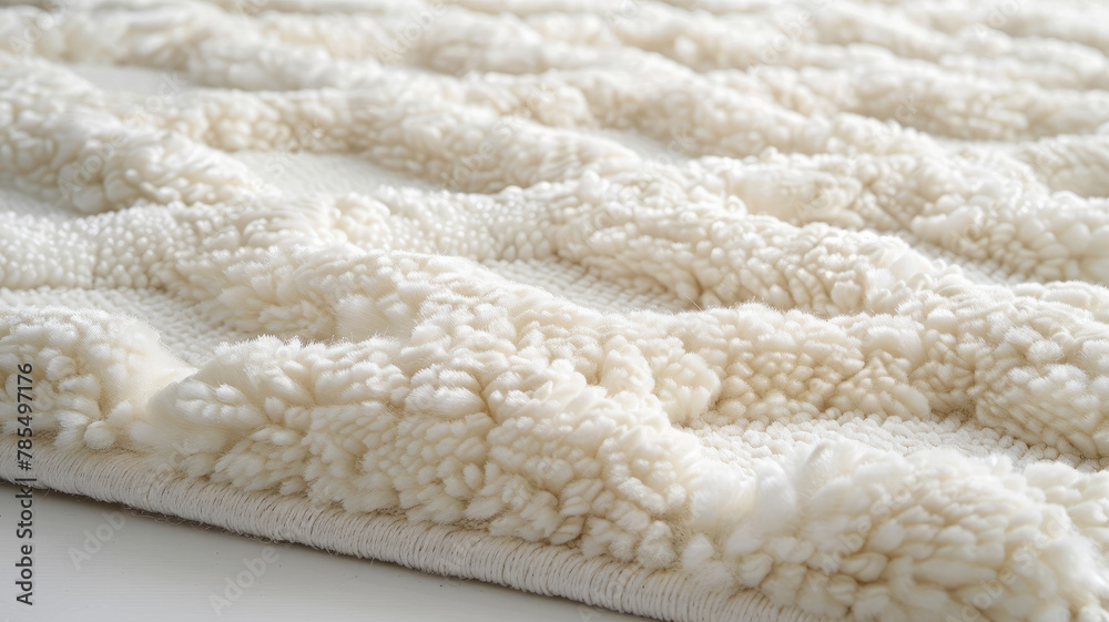 Close-up of textured white fabric Close-up of textured white fabric