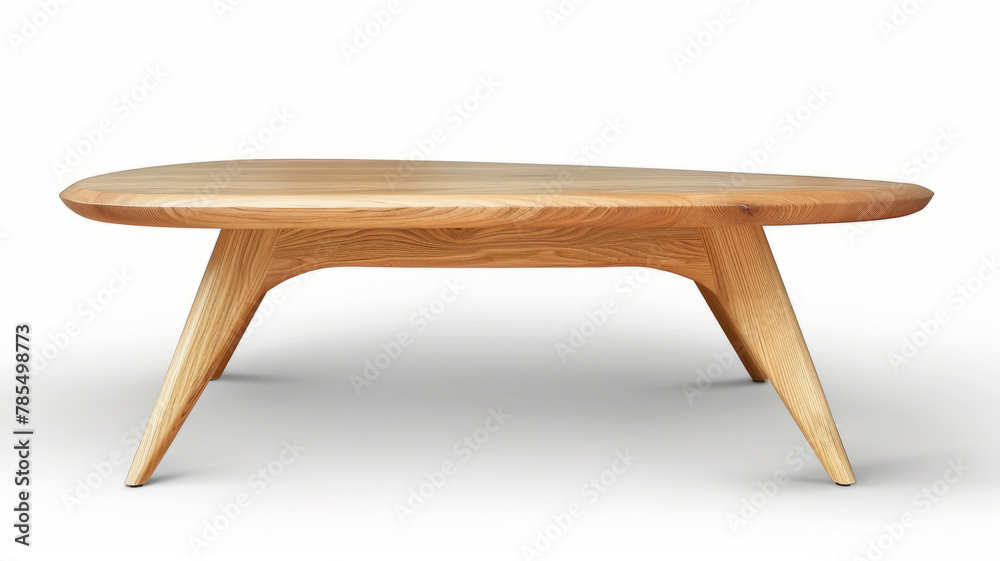 Wooden coffee table isolated on white background Wooden coffee table isolated on white background