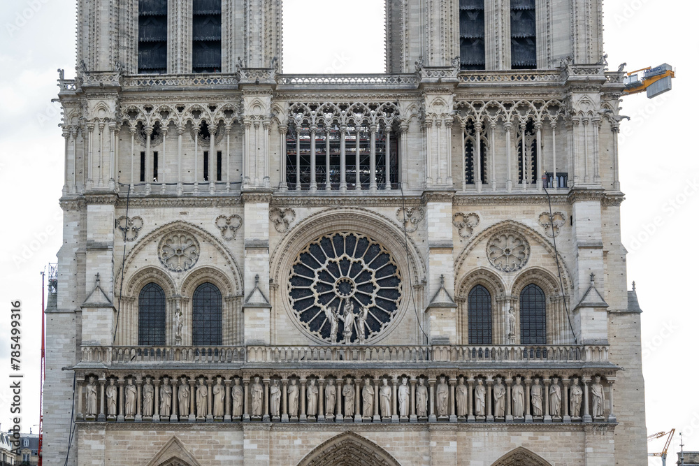 View of Notre Dame Cathedral in Paris