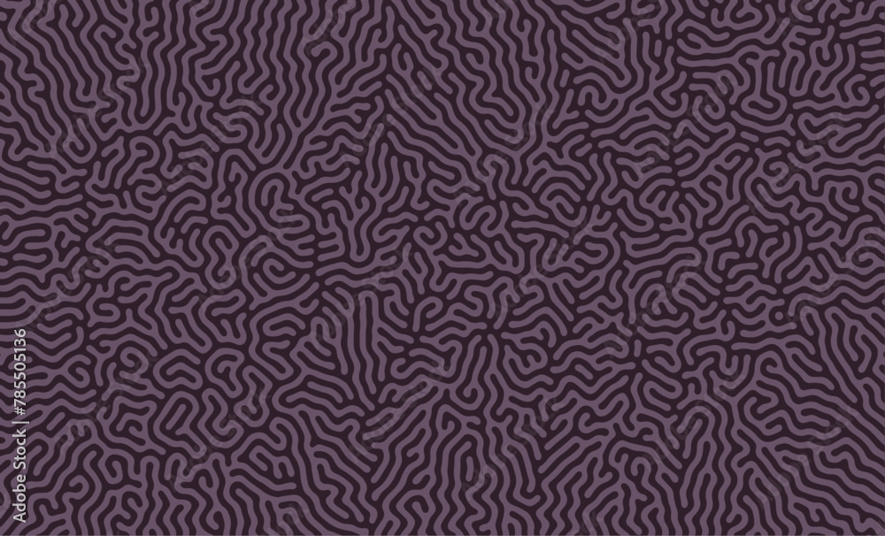 Dark Purple Abstract Turing Pattern Background