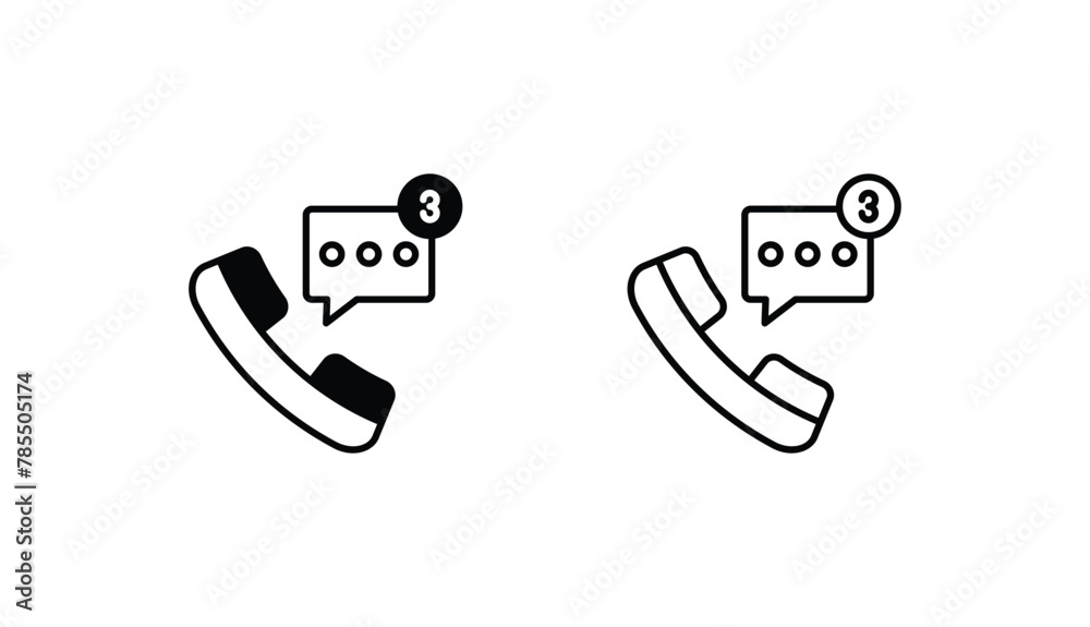 Phone Call icon design with white background stock illustration Phone Call icon design with white background stock illustration