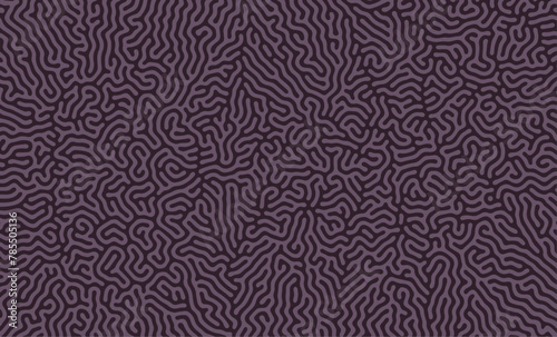 Dark Purple Abstract Turing Pattern Background