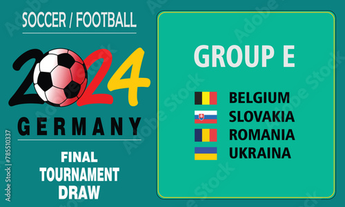 teams participating in the championship 2024, flags of teams participating in the football championship 2024 group e, flags of countries participating in the 2024 football championship