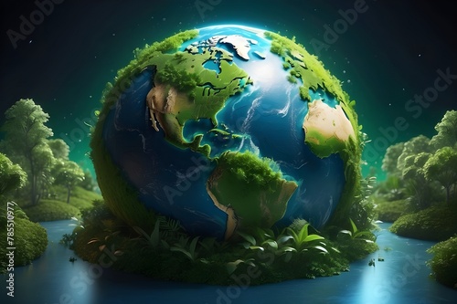 World environment and earth day Illustrations © Creative-Bundles