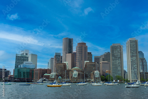 Boston skyline, Massachusetts. 